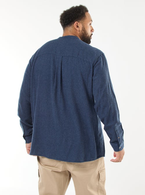 Sovracamicia in flanella con taschino sul petto - Kiabi