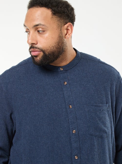 Sovracamicia in flanella con taschino sul petto - Kiabi