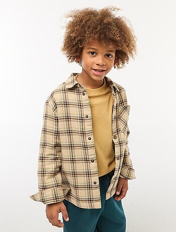 Sovracamicia in flanella foderata