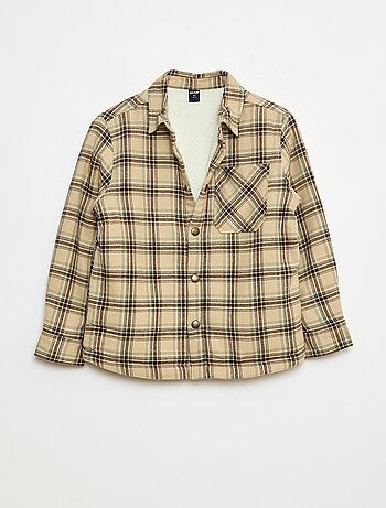 Sovracamicia in flanella foderata