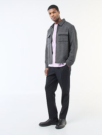 Sovracamicia in flanella tinta unita