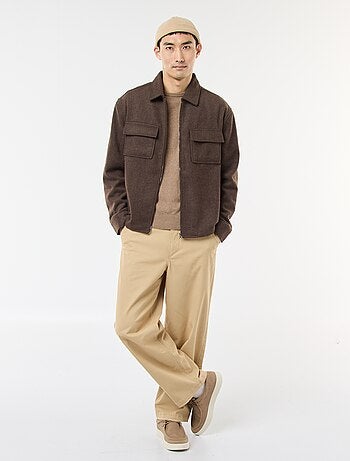 Sovracamicia in flanella tinta unita