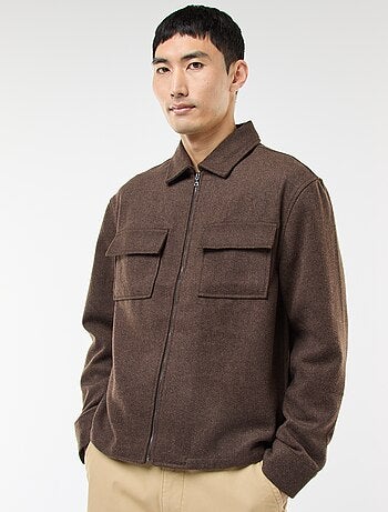 Sovracamicia in flanella tinta unita