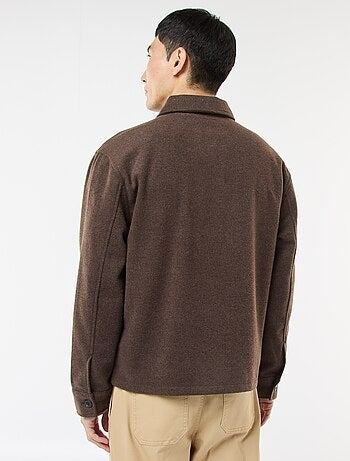 Sovracamicia in flanella tinta unita