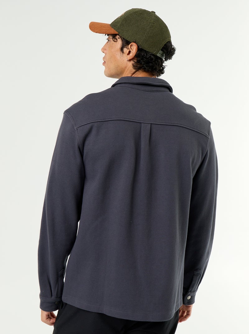 Sovracamicia in piqué Blu - Kiabi