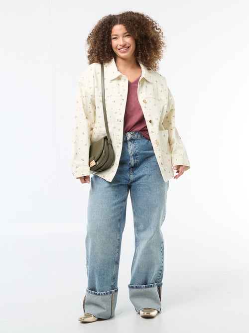 Sovracamicia in twill con 2 tasche applicate - Kiabi