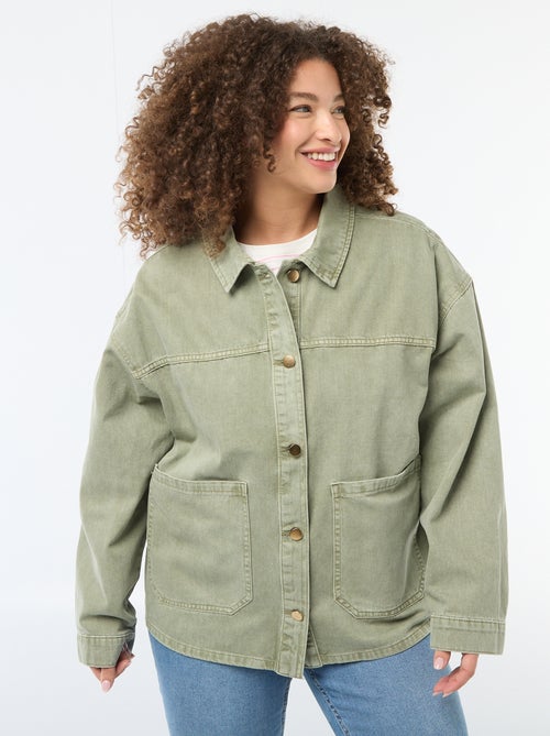 Sovracamicia in twill con 2 tasche applicate - Kiabi