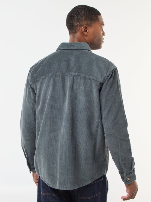 Sovracamicia in velluto di cotone tinta unita - Kiabi