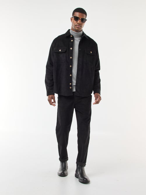 Sovracamicia in velluto di cotone tinta unita - Kiabi