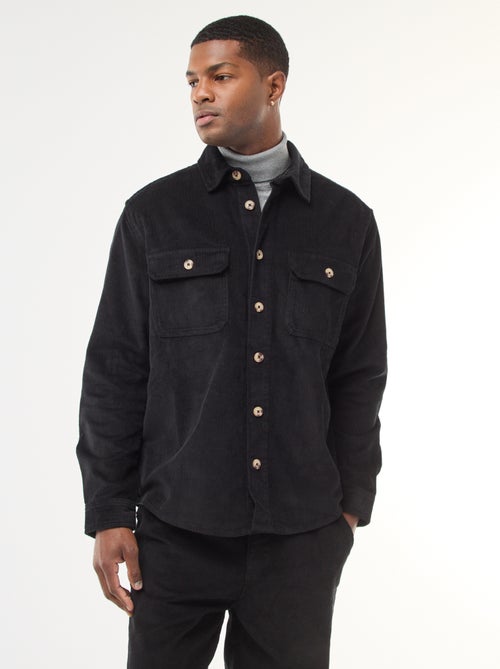 Sovracamicia in velluto di cotone tinta unita - Kiabi