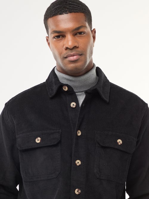 Sovracamicia in velluto di cotone tinta unita - Kiabi