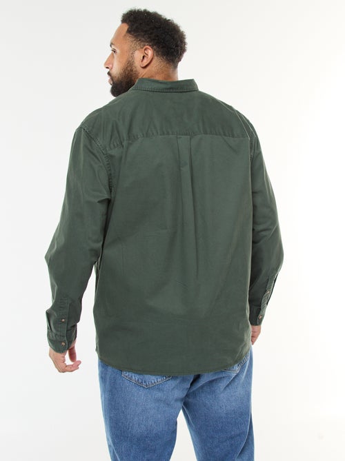 Sovracamicia tinta unita con taschino sul petto - Kiabi
