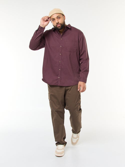 Sovracamicia tinta unita con taschino sul petto - Kiabi