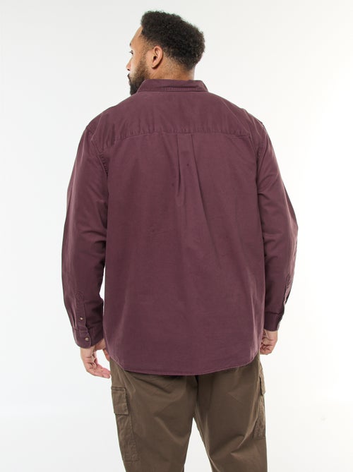 Sovracamicia tinta unita con taschino sul petto - Kiabi