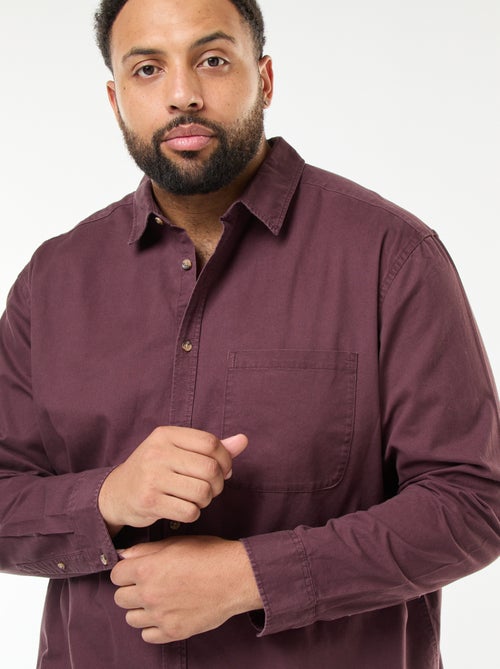 Sovracamicia tinta unita con taschino sul petto - Kiabi