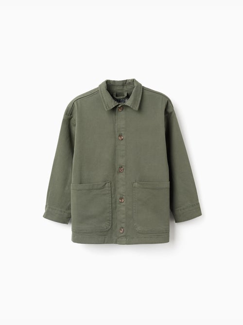 Sovraccamicia in twill con tasche sul davanti - Kiabi Sovraccamicia in twill con tasche sul davanti - Kiabi