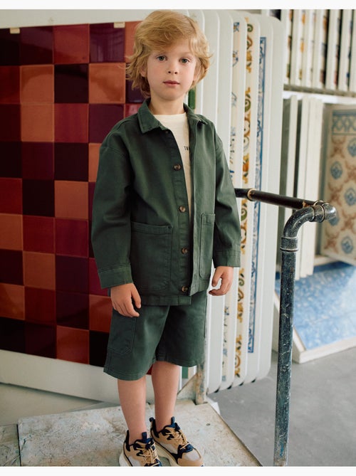 Sovraccamicia in twill con tasche sul davanti - Kiabi Sovraccamicia in twill con tasche sul davanti - Kiabi