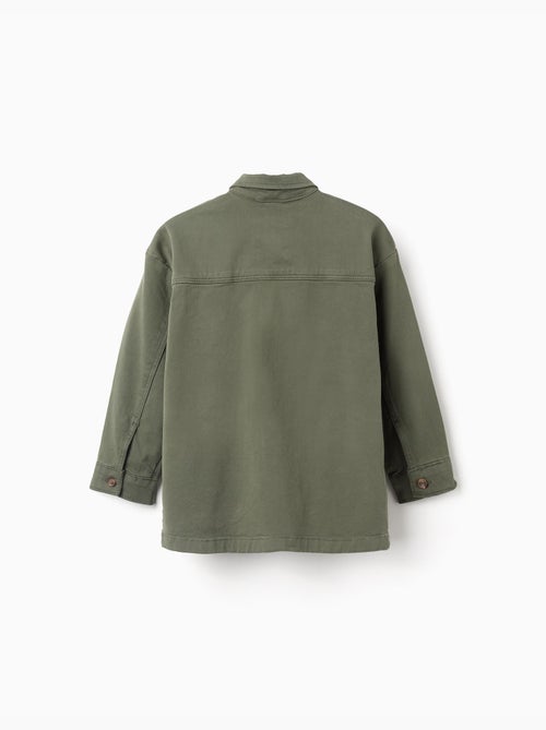 Sovraccamicia in twill con tasche sul davanti - Kiabi Sovraccamicia in twill con tasche sul davanti - Kiabi