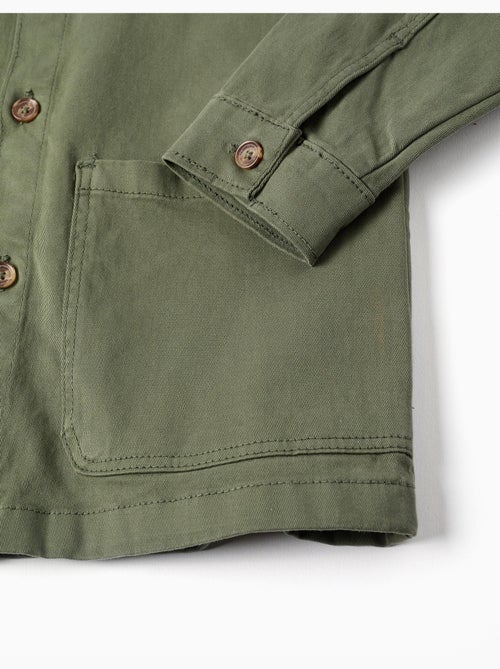 Sovraccamicia in twill con tasche sul davanti - Kiabi Sovraccamicia in twill con tasche sul davanti - Kiabi