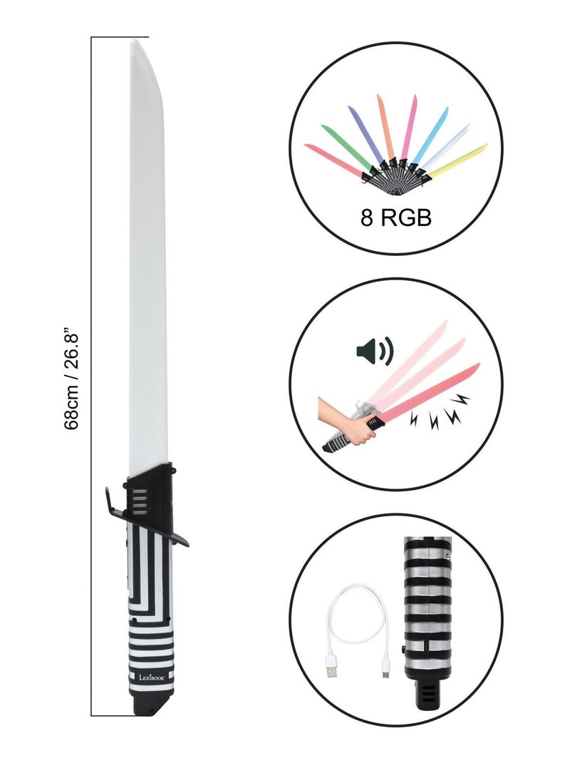 Spada laser a LED con effetti sonori Nero - Kiabi