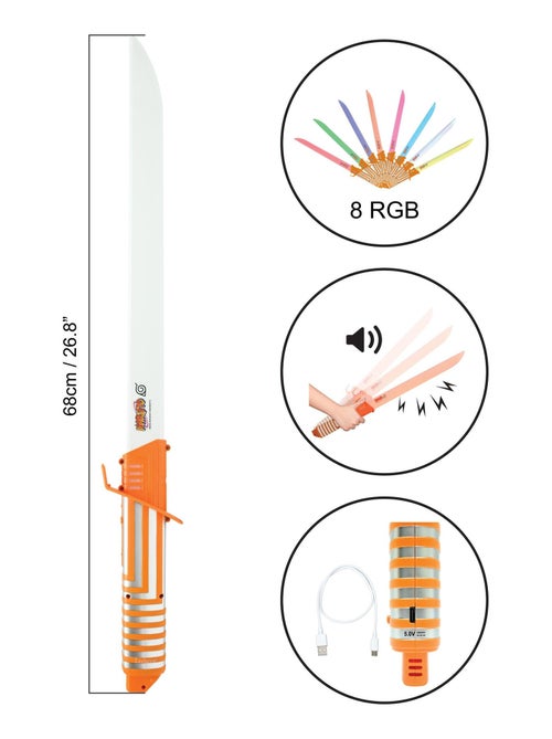 Spada laser a LED Naruto con effetti sonori - Kiabi