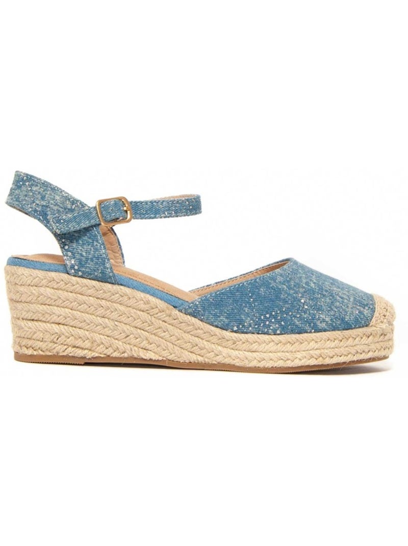 Sparto Wedge Materiale Sintetico Montevita Blu - Kiabi