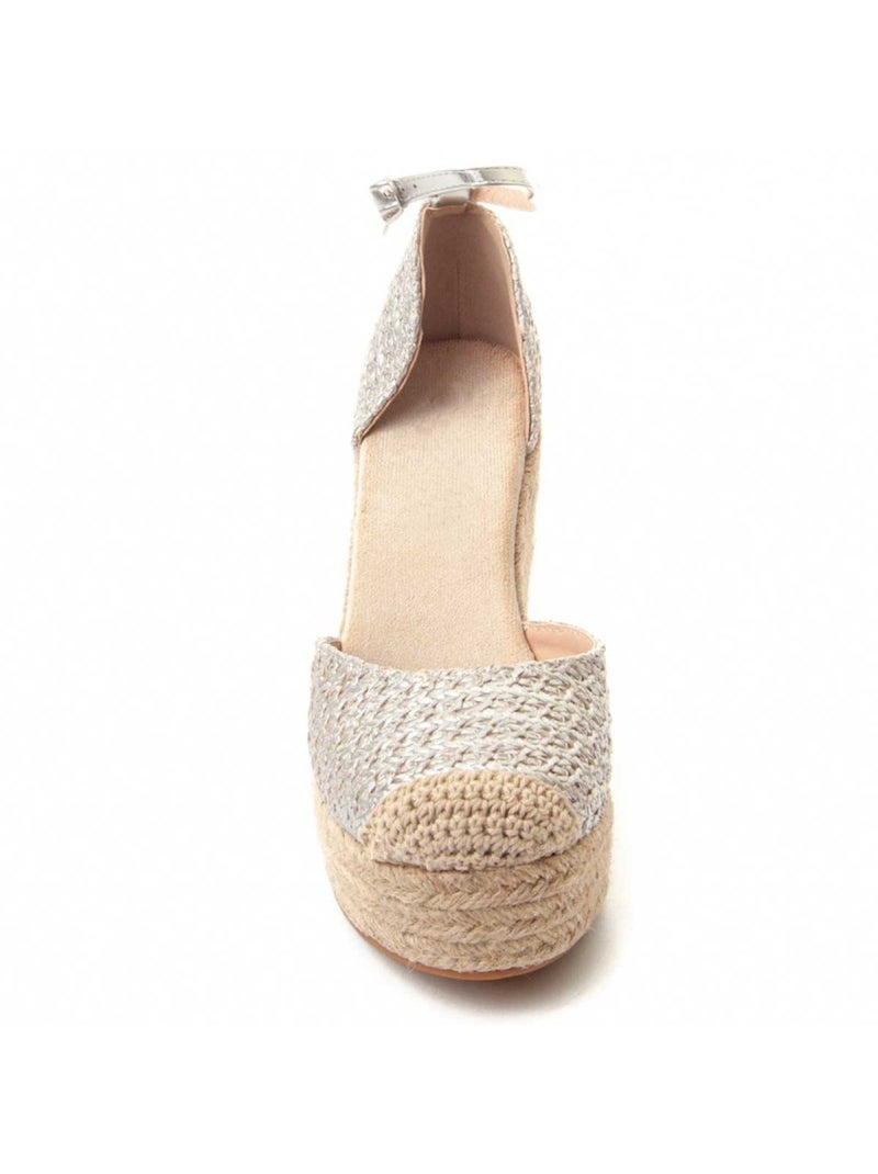 Sparto Zeppa Materiale Sintetico Montevita Argento - Kiabi