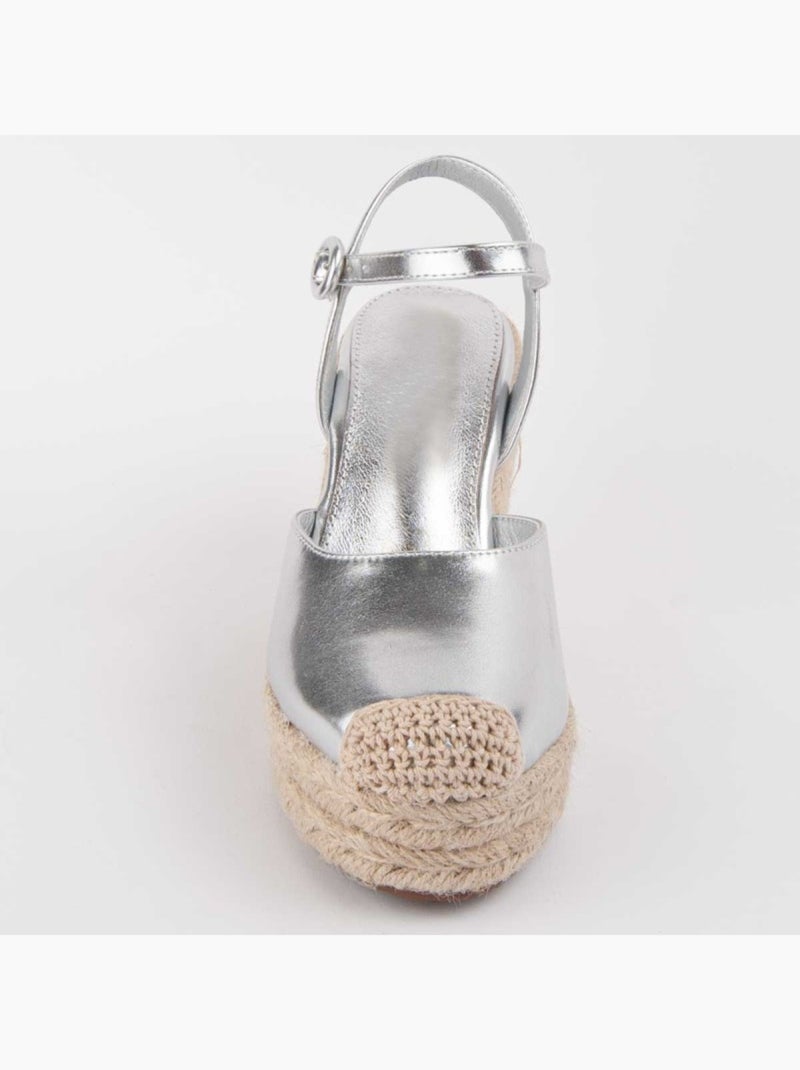 Sparto Zeppa Materiale Sintetico Montevita Argento - Kiabi