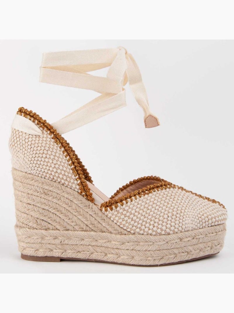 Sparto Zeppa Materiale Sintetico Montevita Beige - Kiabi