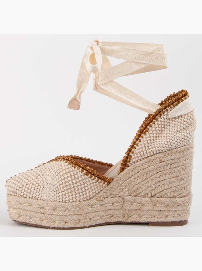 Sparto Zeppa Materiale Sintetico Montevita Beige - Kiabi