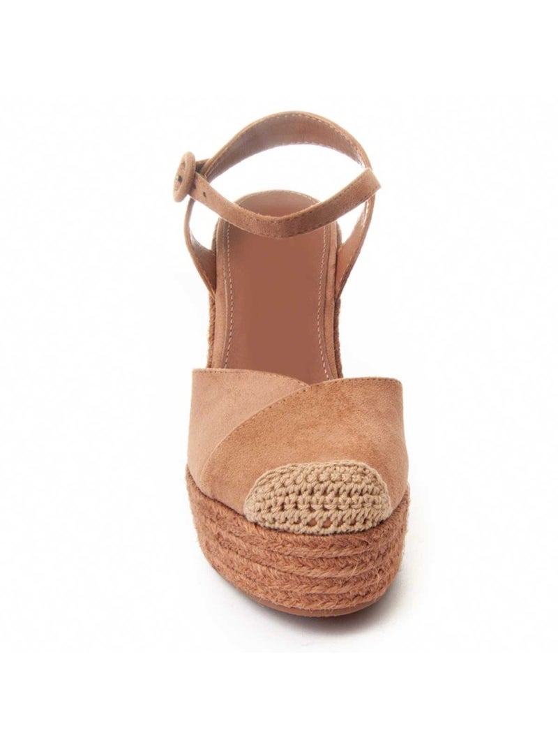 Sparto Zeppa Materiale Sintetico Montevita Marrone - Kiabi