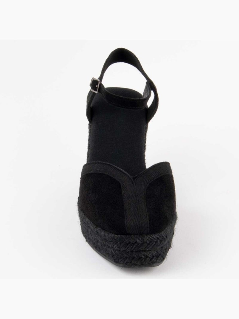 Sparto Zeppa Materiale Sintetico Montevita Nero - Kiabi