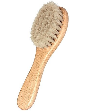 Spazzola capelli bebè setole di capra manico legno