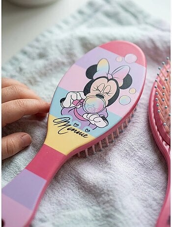 Spazzola districante minnie mouse - disney - rosa per capelli