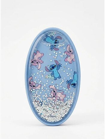 Spazzola districante ovale in silicone con glitter Stitch Disney