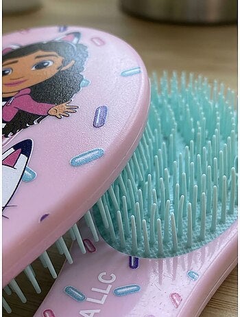 Spazzola districante per capelli Gabby's Dollhouse - Punte morbide - Rosa pastello