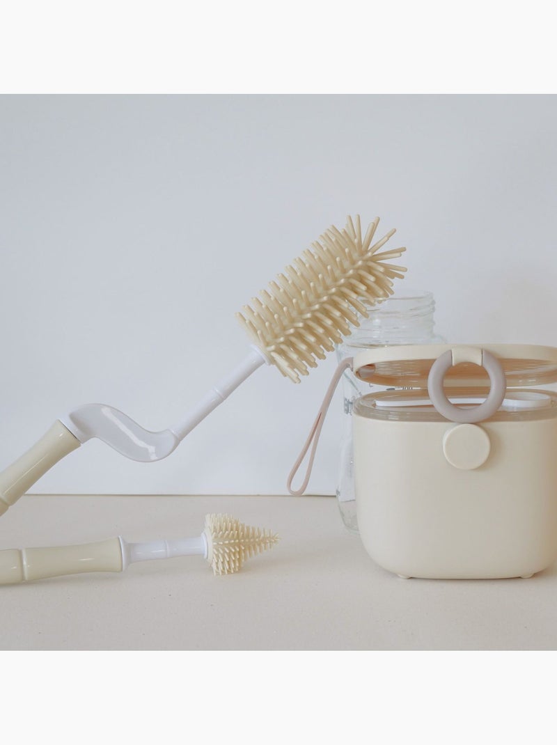Spazzola per biberon con pulitore per tettarella | bo jungle | bo jungle Beige - Kiabi