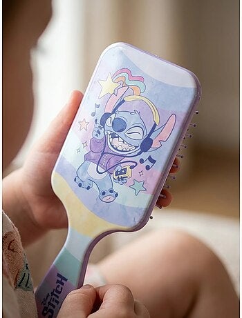 Spazzola per capelli bambino motivo acquarello stitch disney