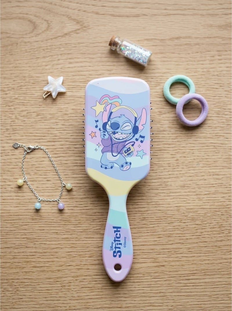 Spazzola per capelli bambino motivo acquarello stitch disney Multicolore - Kiabi