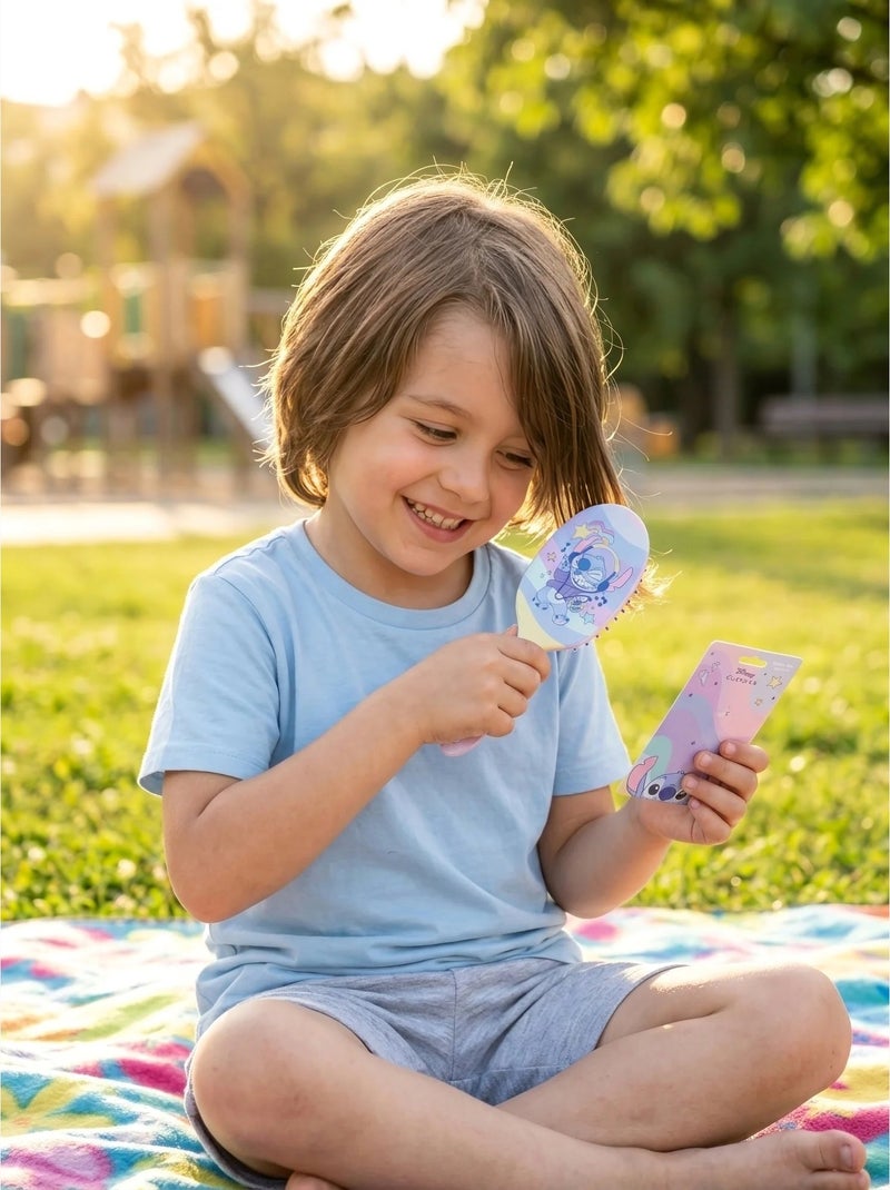 Spazzola per capelli bambino motivo acquarello stitch disney Multicolore - Kiabi