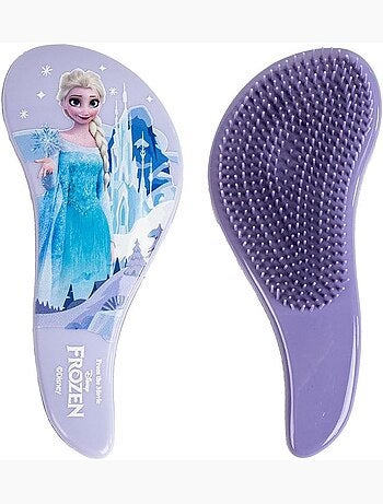 Spazzola rettangolare per capelli - La Regina delle Nevi – Elsa e Anna - Blu