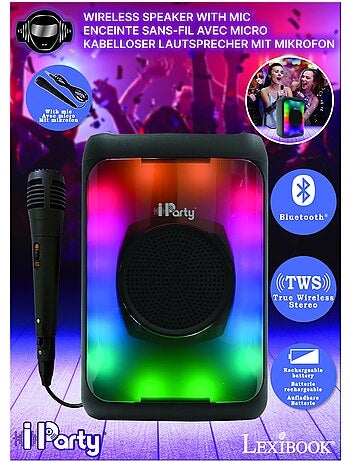 Speaker Bluetooth® con effetto fiamma e microfono – formato medio