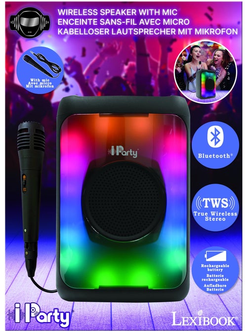 Speaker Bluetooth® con effetto fiamma e microfono – formato medio - Kiabi Speaker Bluetooth® con effetto fiamma e microfono – formato medio - Kiabi