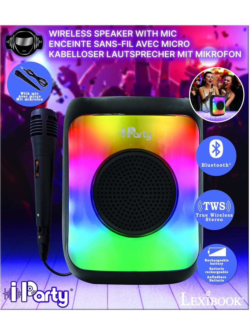 Speaker Bluetooth® con effetto fiamma e microfono – formato piccolo Nero - Kiabi