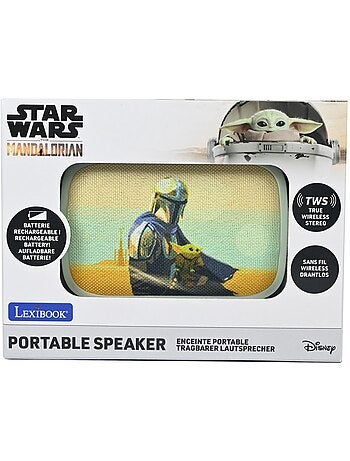 Speaker compatto bluetooth 5.0 star wars con finitura in tessuto