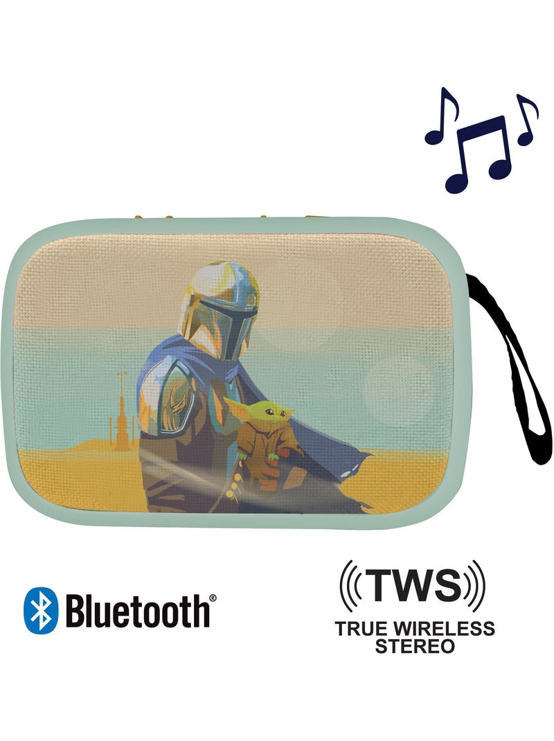 Speaker compatto bluetooth 5.0 star wars con finitura in tessuto Verde - Kiabi
