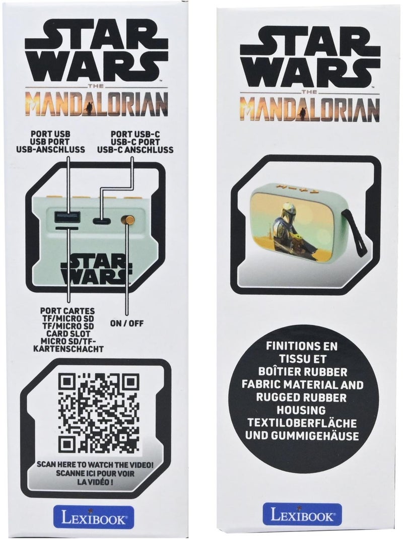 Speaker compatto bluetooth 5.0 star wars con finitura in tessuto Verde - Kiabi