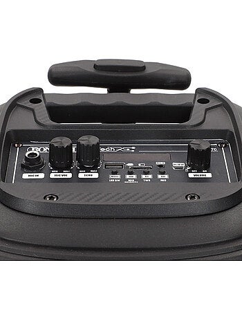 Speaker wireless 220w valigia con karaoke e 2 microfoni 27x25x40 cm bontempi