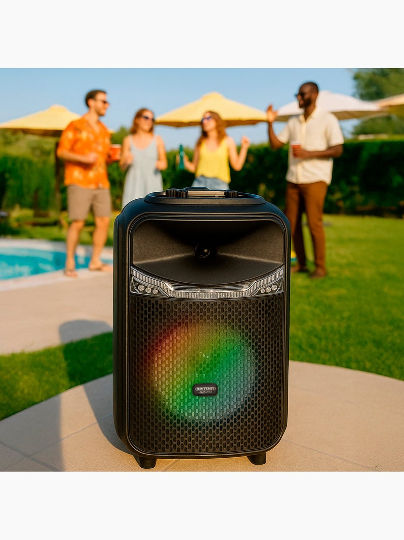 Speaker wireless 220w valigia con karaoke e 2 microfoni 27x25x40 cm bontempi N/D - Kiabi
