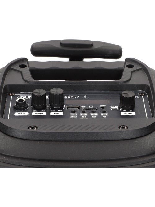 Speaker wireless 220w valigia con karaoke e 2 microfoni 27x25x40 cm bontempi - Kiabi